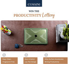 Xl Desk Pad - Large Vegan Leather Desk Mat  17 X 36  - Buttery Smooth Writing  D