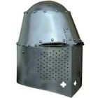 Handmade Medieval Crusader Great Helm Steel Knight Helmet Wearable Templar Armor