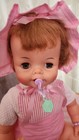 Vintage Ideal Doll  Baby Bibsy 22in  1960s  comes With Two Outfits  