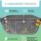 Travel Money Waist Belt Passport Holder   Credit Card Rfid Wallet fanny Pack