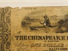 The Chesapeake Bank Baltimore Maryland Md  1 5 25 4a Obsolete Currency Note