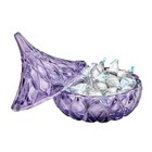 Godinger Glass Hershey Kiss Candy Servers  Server  Medium  Purple 