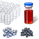 100 200 500 1000pcs 10ml Clear Glass Vials Headspace Vials With Flip Off Caps Us
