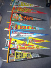 Vintage Felt Pennants Souvenir Us Vacation Southern States 1970s Lot Of 8