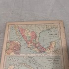 Antique 1896 Mexico Central America And The West Indies Atlas Map Z