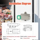 Cold Storage Door Lock Handle Industrial Latch Hs-4000 4100 Cold Room Door Lock
