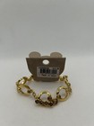 Disney Mickey Mouse Gold Tone Swirl Bracelet On Original Card Vintage