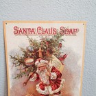 Vtg Santa Claus Soap Victorian Fairbank Trading Co Reproduction Metal Sign 16 