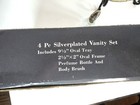 Vintage Regal Silver 4 Pc Vanity Set - Silverplated - New In Box - Never Used