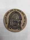 Vintage Lot 4 Wooden Nickel Token   1 5      Bank Coin Show Club