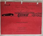 Williams High Speed Getaway Pinball Machine Manual Signed Steve Ritchie 