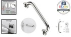 Shower Grab Bar 12 In Chrome Stainless Steel Knurled Anti Slip Safety Handle