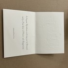 Vintage Mid-century Christmas Card Holy Family Shepherds Gold Sepia 