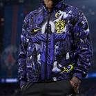 Nike Brazil Cbf Soccer Full Zip Reversible 2-1 Jacket Size M