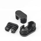 Oval Plastic Pipe Tube Insert Plugs End Caps Furn  Feet With Anti-skid Texture