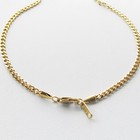 18k Gold Plated Cuban Curb Chain Necklace Or Bracelet For Men Women     Various