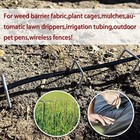 6  Landscape Sod Staples Sturdy Garden Stakes Weed Barrier Fabric Pins