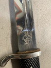 Wwii German Solingen Puma Dress Bayonet Knife Scabbard Frog Parade Knife