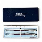 Cross Century No  S 350 Vintage Pen   Pencil Set Chrome With Box Pre-owned