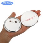 3 Inch Metal Button Parts Supplies For Button Maker Machine  100 Pcs 