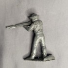Vintage Lido 45mm Silver Cowboy Firing Rifle Western Figure Post Cereal Premium 
