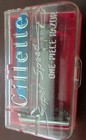 Vintage Gillette Super Speed Razor W  Red Box  Blue Blade Pack
