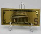 5 Five Dollar Lincoln Bill Gold Banknote - Free Shipping - Novelty Collectable