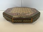 Vintage Persian Chessboard   Chess Handmade Inlays Chess Board  Khatam Kari