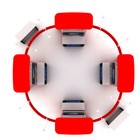 20ft Custom Trade Show Displays Booth Exhibition With Tv Brackets Lights Counter