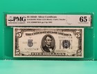 1934d  5 Silver Certificate  Note  2 sequential Serial Numbers Pmg 65epq Gem Unc