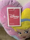New Vintage Fluffy Throw Pillow - Classic Cinderella Disney Princess Pink Heart