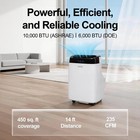 Hykolity 10 000 Btu Portable Air Conditioners Wifi Enabled 450 Sq  Ft