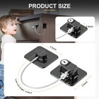 2 Pack Fridge Lock Freezer Lock With 4 Key For Child Safety Refrigerator Locks