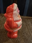 Vintage Xmas Santa Claus Celluloid Baby Rattle 4 5  Toy Figurine 1950s Retro