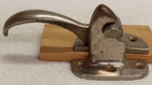 Antique Ice Box Nickle Plated Brass Handle And Latch  Patn d   March 29  1901