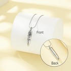 Zeqingjw Bullet Urn Necklace For Ashes Memorial Cremation Jewelry Ash Holder