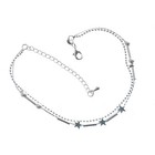 Fashion Ankle Bracelet Women Plated Silver Anklet Foot Jewelry Chain Beach