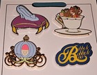 Disney Pins Cinderella Flair Card 4 Pin Set Jaq   Gus Carriage Slipper