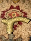 Antique Heavy Solid Brass Embossed