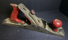 Vintage Fulton Red Handle Woodworking Carpentry Wood Plane