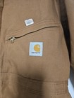 Vintage Carhartt 996q Quilt Lined Duck Coveralls Brown Size 44 Regular Usa Euc