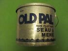 Vintage Old Pal 8 Quart Non-floating Galvanized Minnow Bait Bucket 
