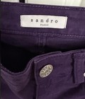 Sandro Paris Purple Distressed Skinny Jeans Women s 36 Stretch Denim