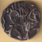 Ancient India Hindu Shahi Horseman And Bull Type Rare Silver Coin