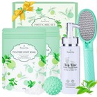Gift Baskets For Women  4pcs Tea Tree Foot Soak Set-suit For Dry Cracked Feet   