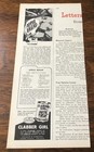 1954 V-m Phonograph   Clabber Girl Baking Powder Ad Recipe - Vintage 2-sided Ads