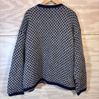 Vintage Amazonias Chunky Hand Knitted Peruvian Alpaca Wool Cardigan Womens S