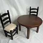Vintage 90 s American Girl Doll Addy Dining Set Pleasant Company Table   Chairs