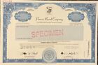 Panera Bread Specimen Stock Certificate With Company Logo- Very Rare  Vf