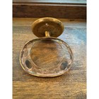 Vintage Solid Brass Wall Mount Toothbrush Holder Tumbler Cup Stand  Aged Patina